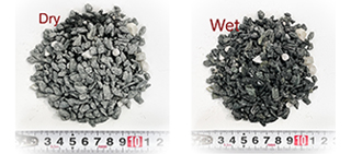 三波ビリ砂利(青系・白混)　黒フレコン詰め